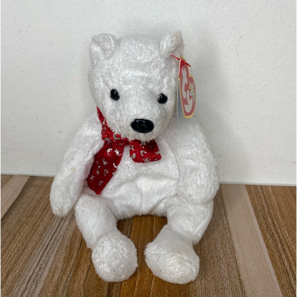 2000 Holiday Teddy Christmas Bear - Rare Ty Beanie Baby, Retired with Errors